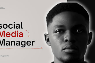 be your social media manager, instagram manager, social media manager