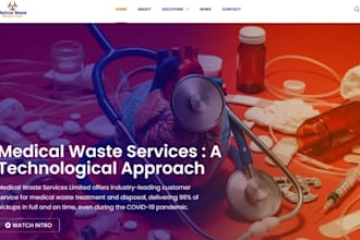 design wix medical waste disposal website biomedical waste healthcare website