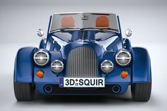 custom vintage car 3d model for printing,classic car interior,car 3d scan to stl