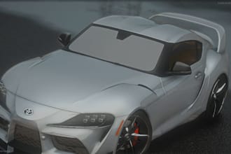 model realistic 3d car or vehicle with interior for gta 5, fivem, roblox game