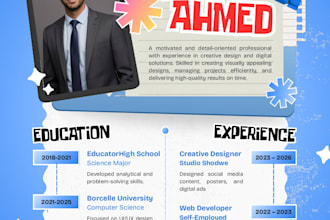 design a professional CV and resume using canva and ms word