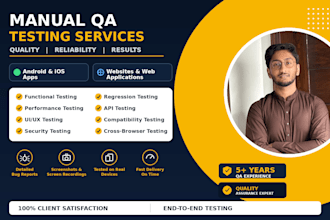 do mobile app testing, website testing, and qa testing