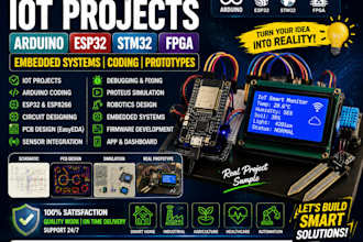 do iot project arduino programming esp32 s3 smt32 coding fpga embedded system