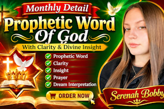 give you monthly details prophetic word of god with clarity