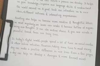 do neat handwriting notes and assignments