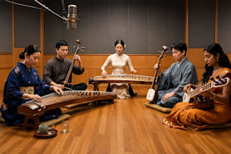 record live koto, erhu, guzheng, shamisen and sitar for your song