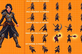 pixel art sprite sheet pixel art animation pixel art character game assets