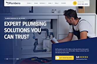 build squarespace plumbing website plumber home service website