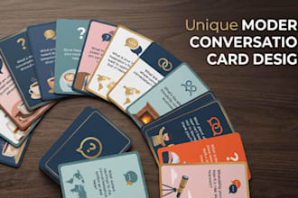 design custom conversation cards, icebreaker and prompt decks