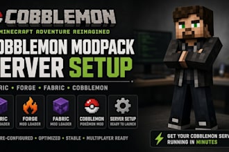 create minecraft modpack fabric forge fabric cobblemon modpack server setup