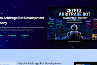 build crypto arbitrage bot, triangular arbitrage bot, dex arbitrage trading bot
