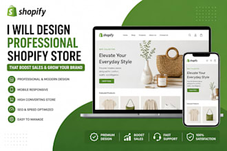 design a professional shopify store for your business