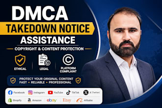 takedown instagram,reddit,fb,tiktok and youtube under dmca