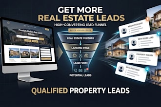 build real estate lead generation funnel landing page motivated seller funnel