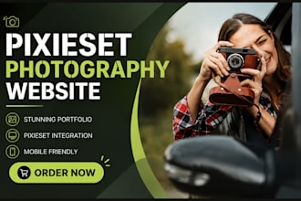 design, build, redesign fix, customize pixieset website, photography website