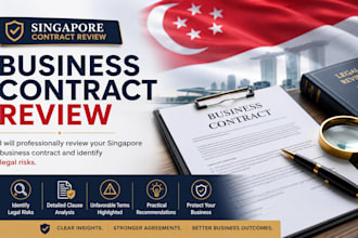 professionally review your singapore business contract and identify legal risk