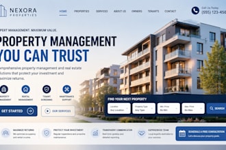 design wix real estate website property management real estate agency website