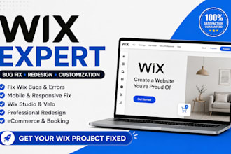 fix wix bugs, errors, responsive issues, SEO and redesign your wix website