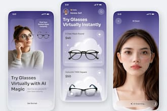 build ai virtual try on app for fashion, clothing, sewing, sunglasses, furniture