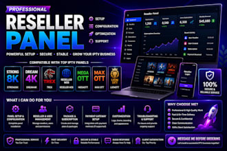 reseller panel, strong8k, dream4k, trex, reseller web, megaott, max ott, lionott