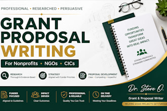 write professional grant proposals for nonprofits and ngos