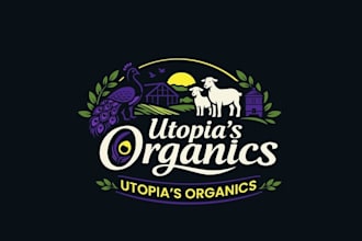 design new organics company logo with family farm