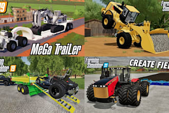create realistic farming simulator 25 maps with custom farm field and mods