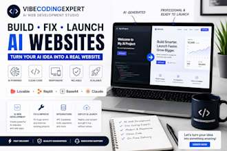 build, fix and customize ai websites using lovable replit base44 claude code
