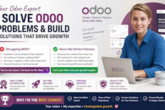 be your odoo expert, odoo website design or redesign, odoo seo or odoo migration