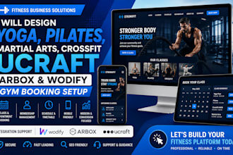 design yoga studio pilates martial arts crossfit wodify arbox ucraft gym website