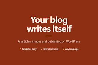 set up an ai autoblog to write and publish seo articles on wordpress