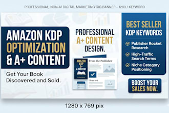 amazon KDP optimization and design a plus content