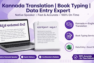 do translation, typing books and data entry