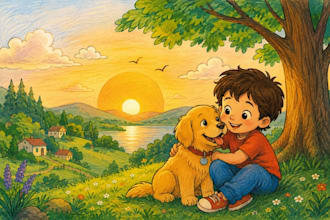 illustrate your children storybook with engaging visuals