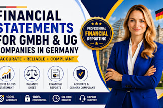 prepare financial statements for gmbh and ug companies in germany