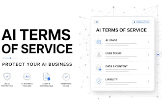 draft professional terms of service for your ai business