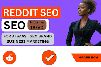 reddit SEO post thread for ai saas GEO brand business marketing