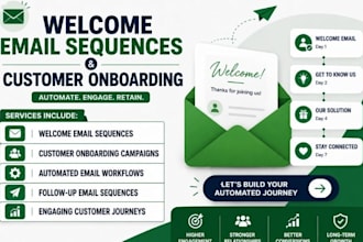 setup welcome email sequence automation customer onboarding campaign