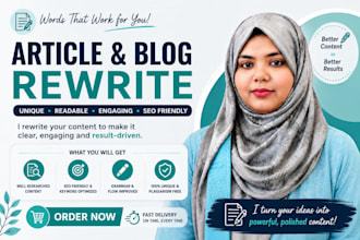 rewrite and improve your articles and blog content