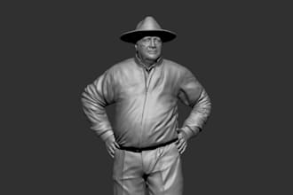 sculpt realistic anatomy character,zbrush 3d figure for printing