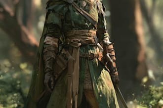 fantasy character and dnd character