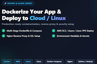 dockerize your application and deploy it to AWS or linux server