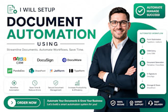 setup document zoho crm docusign typeform panadoc docuware sharepoint jotforms