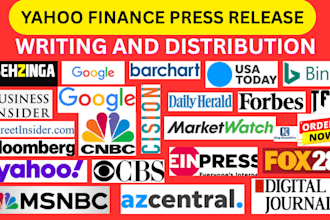 write, distribute uk and usa press releases with yahoo finance pr distribution