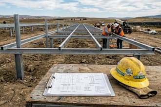 prepare structural calculations for solar carports and ground mounts