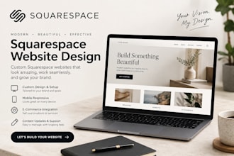 build squarespace website design for business website development