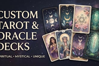 design custom tarot oracle and spiritual card decks