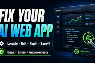 fix bugs and improve your lovable, bolt, replit or base44 ai web app
