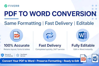 convert PDF to word,scanned PDF to word, image to word