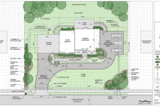 design parking lot, driveway plans, site plans and property map